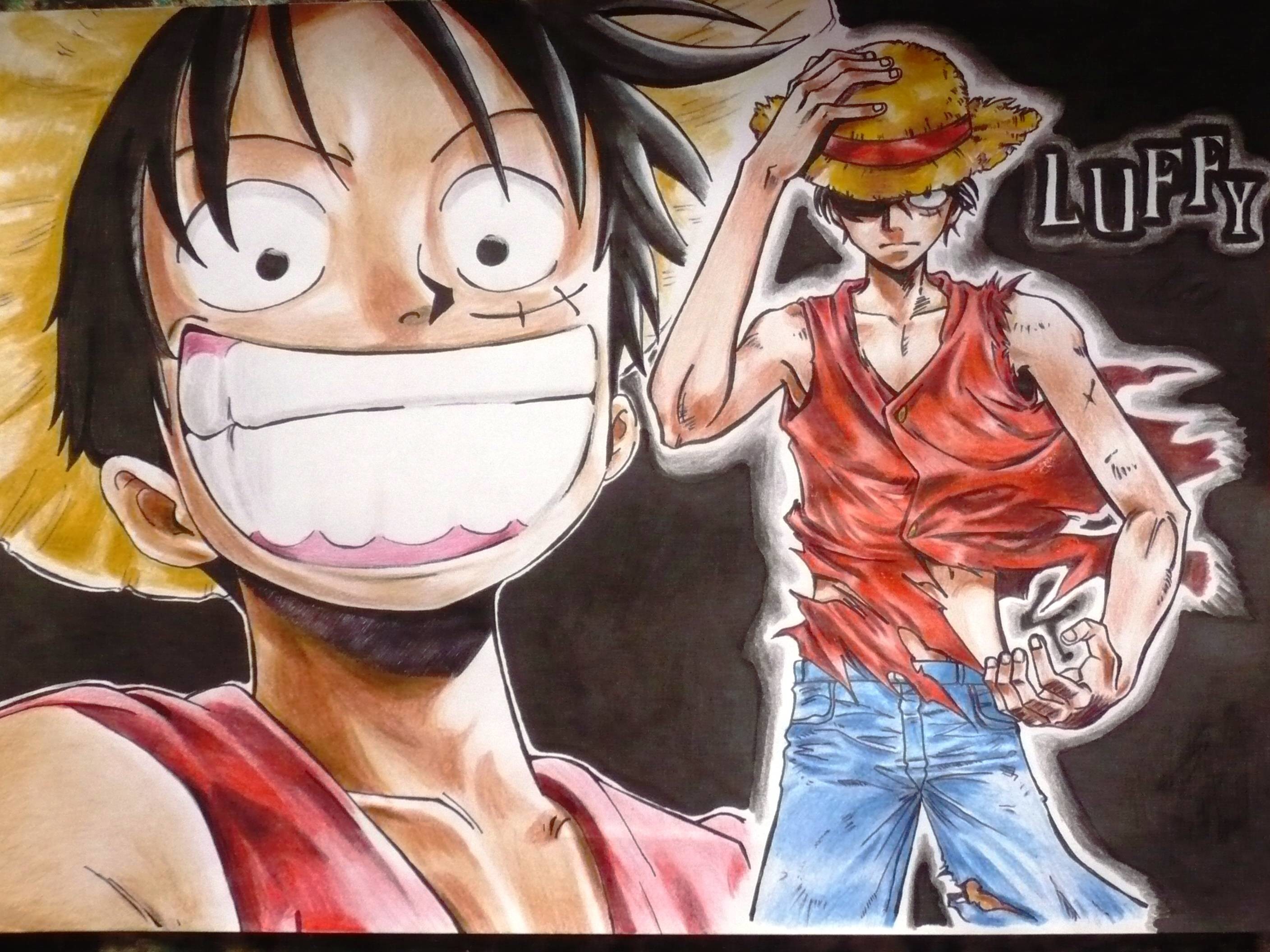 fond d'écran luffy,dessin animé,dessin animé,anime,illustration,art