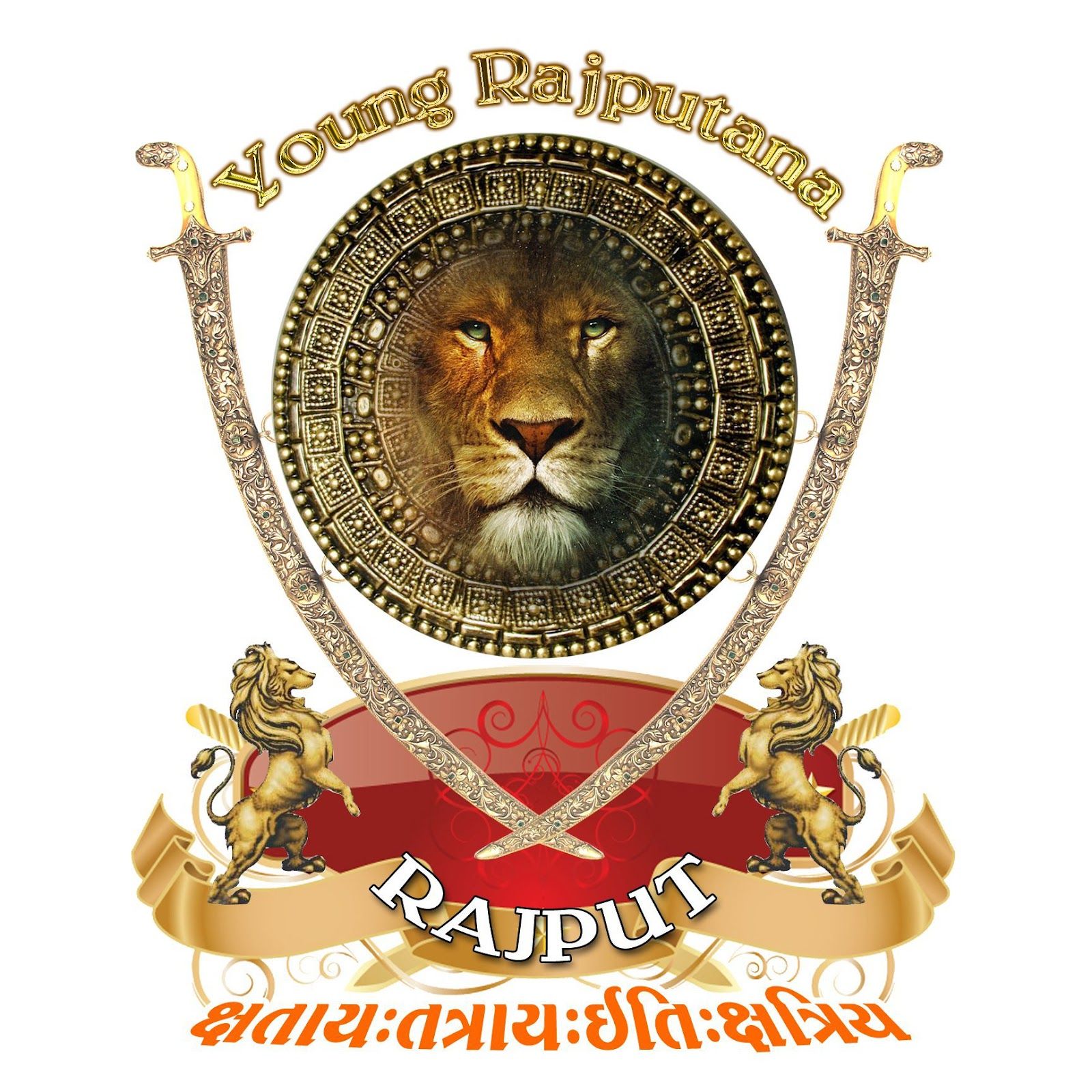 download di sfondi royal rajput,leone,cresta,emblema,simbolo,distintivo