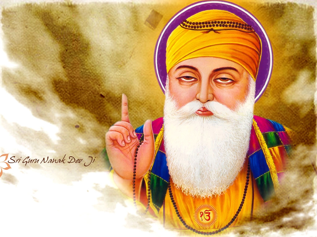 gourou nanak dev ji fond d'écran hd,gourou,prophète,moustache,illustration