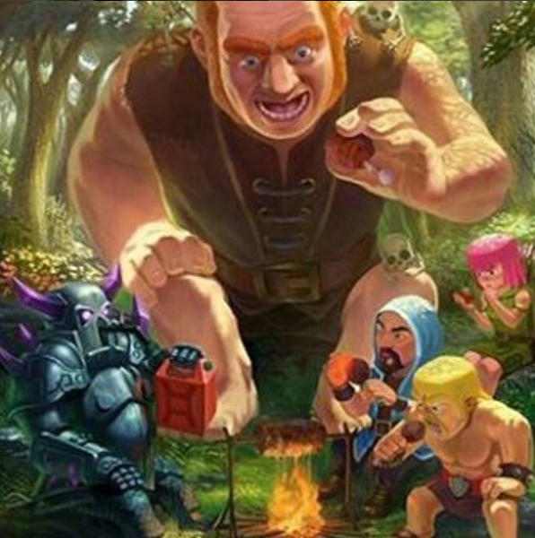 wallpaper coc keren,animated cartoon,adventure game,animation,games,action adventure game