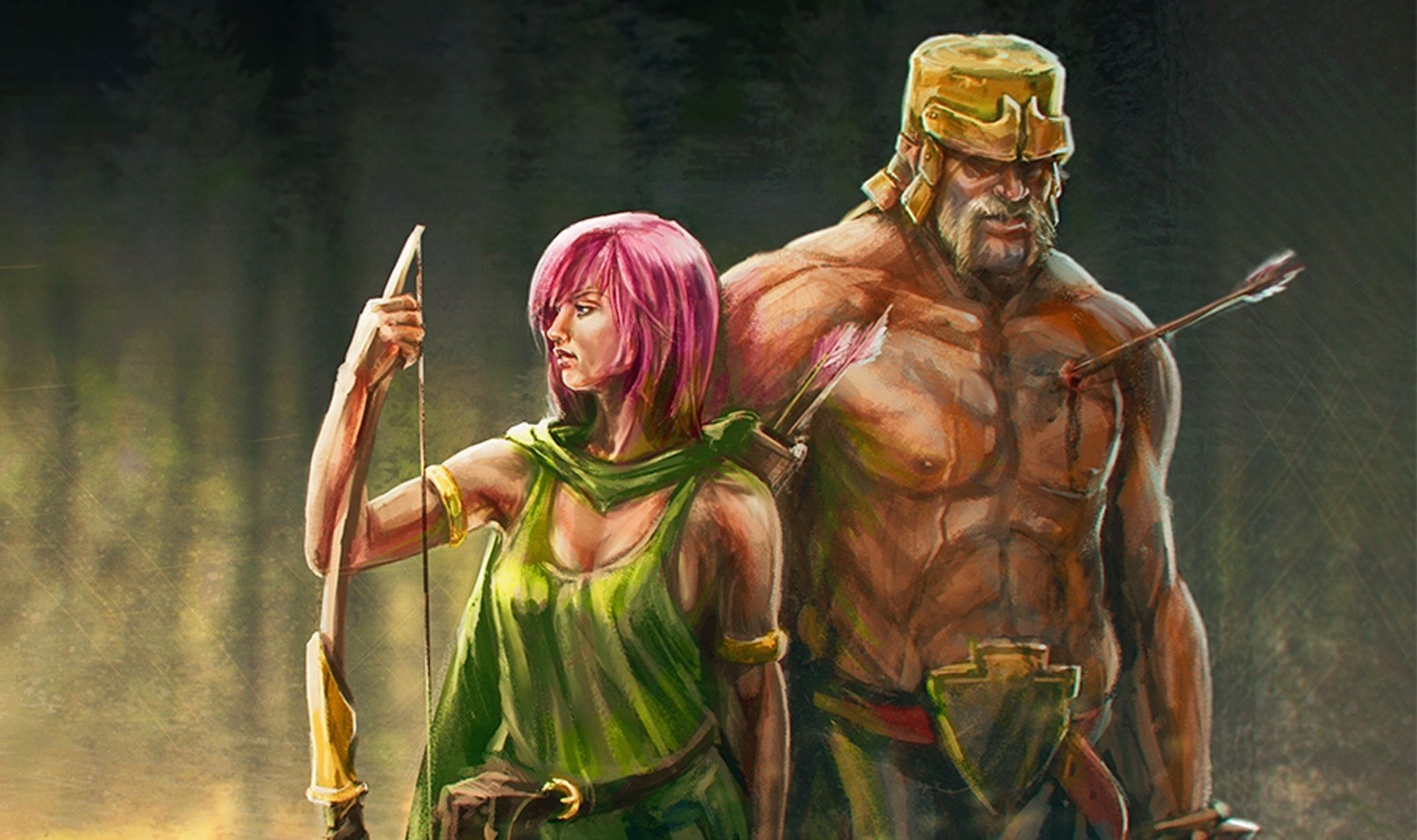 wallpaper coc keren,human,mythology,cg artwork,fictional character,illustration