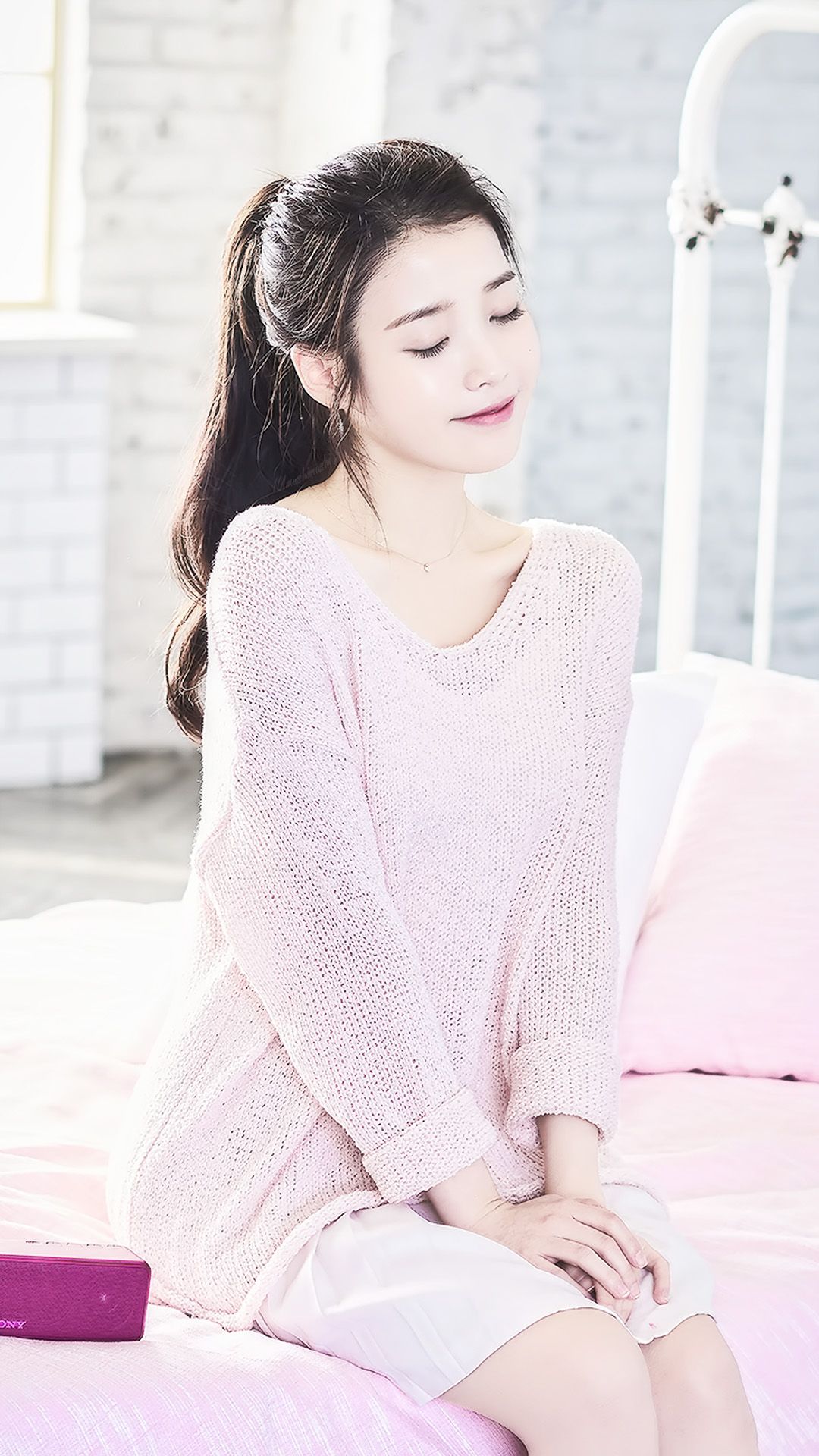 한국 소녀 벽지,하얀,의류,생성물,어깨,아름다움