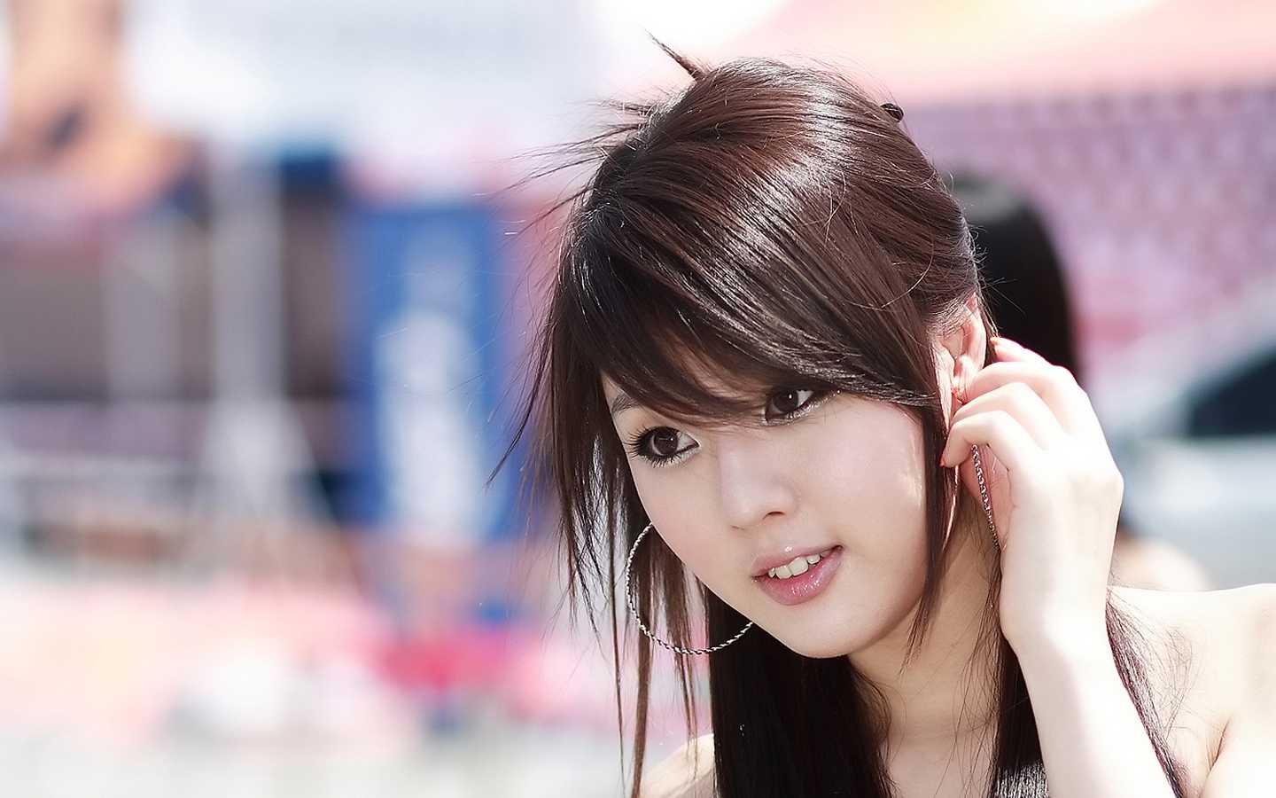 korean girl wallpaper,hair,face,hairstyle,beauty,skin