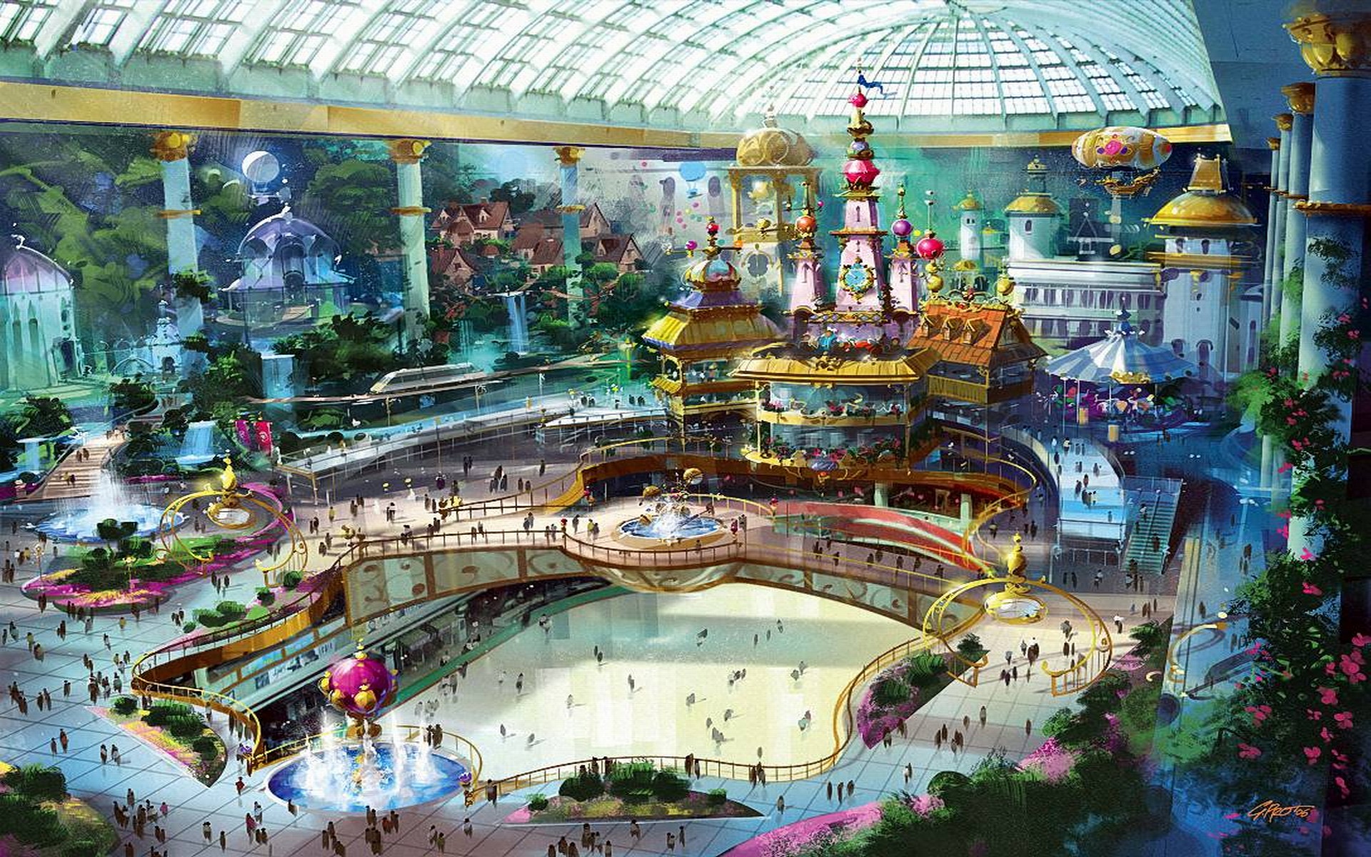 wallpaper korea,amusement park,water park,building,leisure,recreation