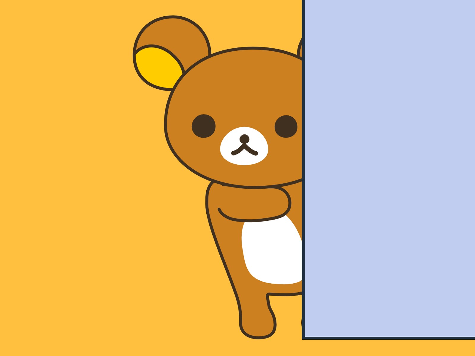 gambar wallpaper whatsapp,cartoon,yellow,teddy bear,clip art,line