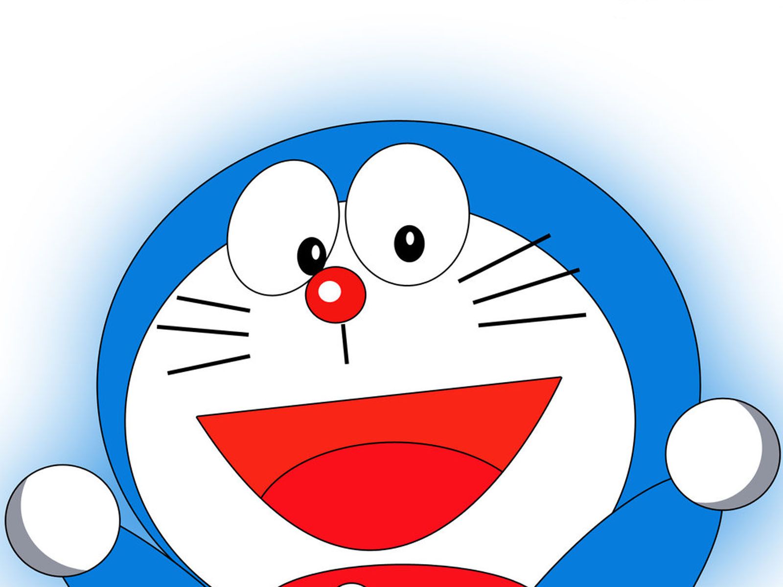 fondo de pantalla gambar doraemon,azul,dibujos animados,sonrisa,rojo,cabeza