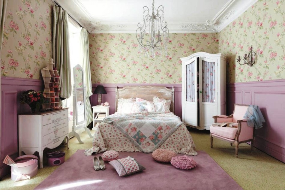 wallpaper dinding kamar tidur romantis,bedroom,room,furniture,interior design,bed