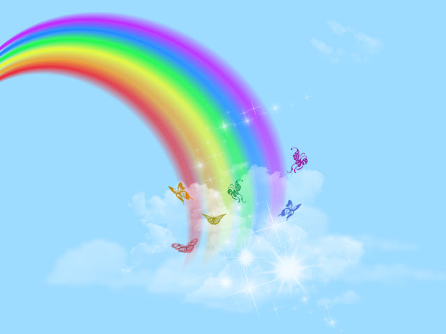 carta da parati pelangi,arcobaleno,cielo,atmosfera,nube,disegno grafico