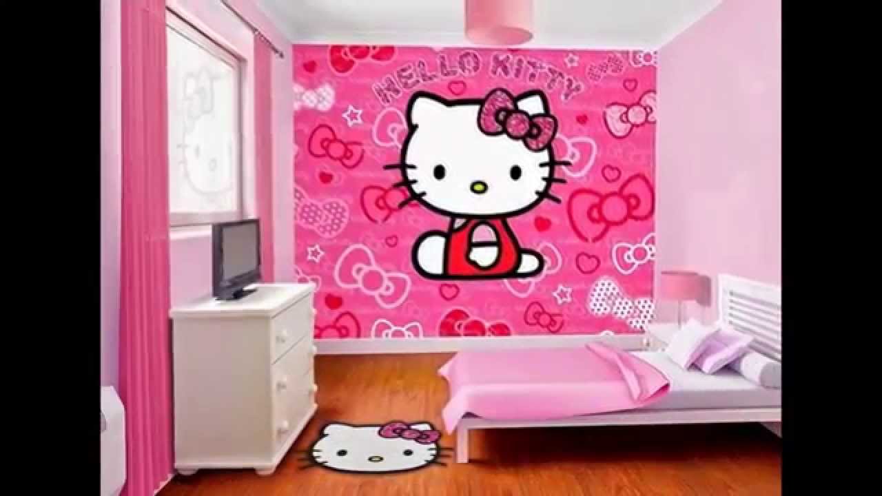 wallpaper dinding kamar tidur romantis,pink,room,wall,furniture,interior design