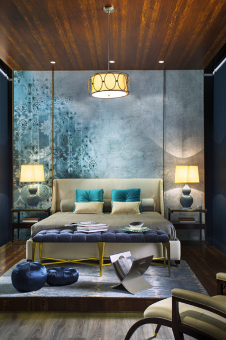 wallpaper dinding kamar tidur romantis,room,interior design,furniture,ceiling,bedroom