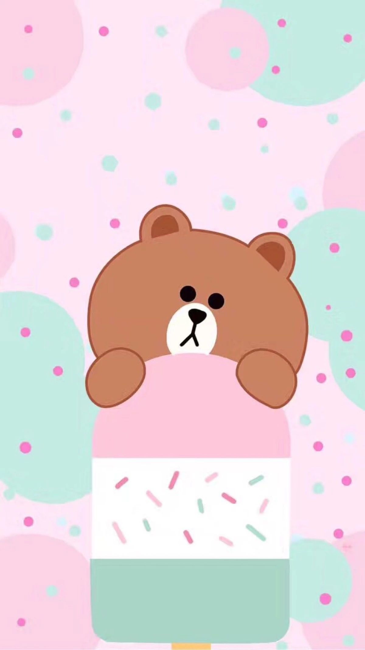 wallpaper pink lucu,cartoon,pink,teddy bear,bear,illustration
