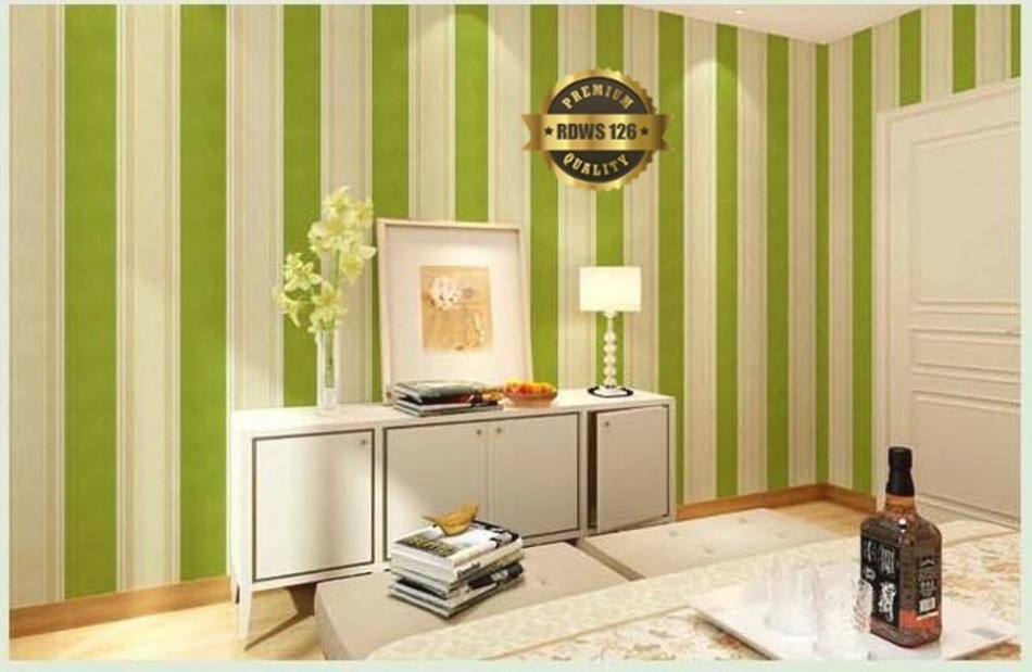 wallpaper hijau,room,interior design,furniture,wall,wallpaper