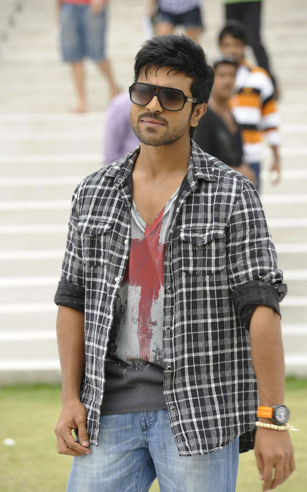 ram charan wallpapers,plaid,cool,street fashion,outerwear,jeans