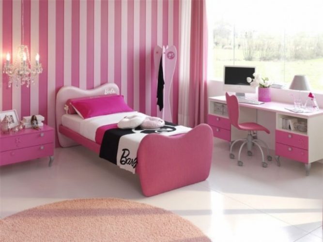 壁紙kamar anak,寝室,家具,ベッド,ピンク,ルーム