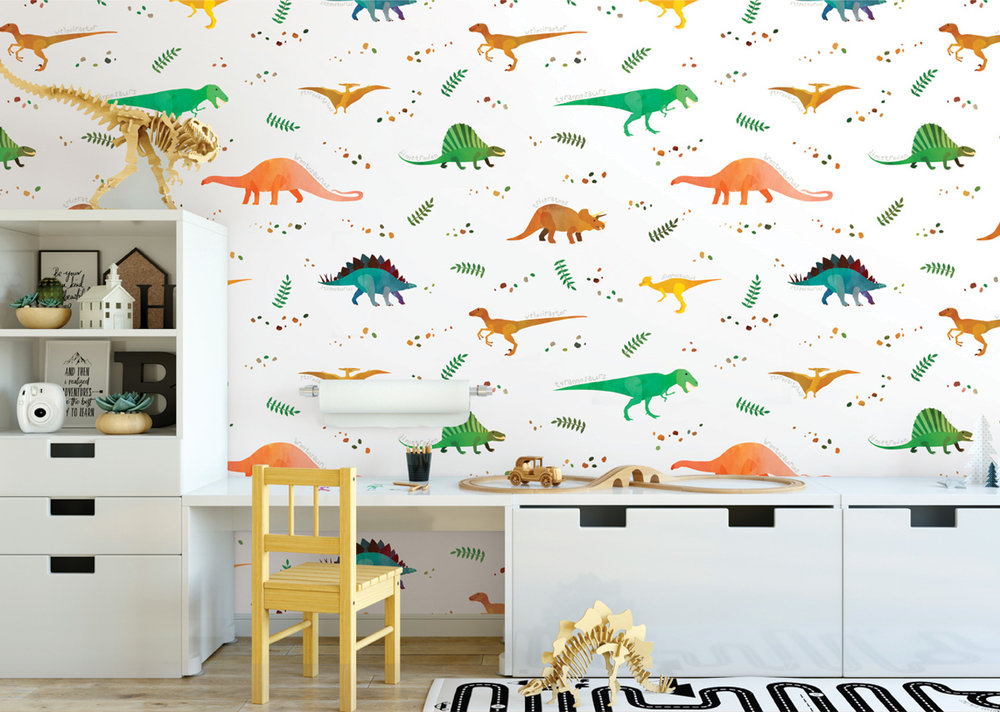 papier peint kamar anak,autocollant mural,fond d'écran,mur,feuille,chambre