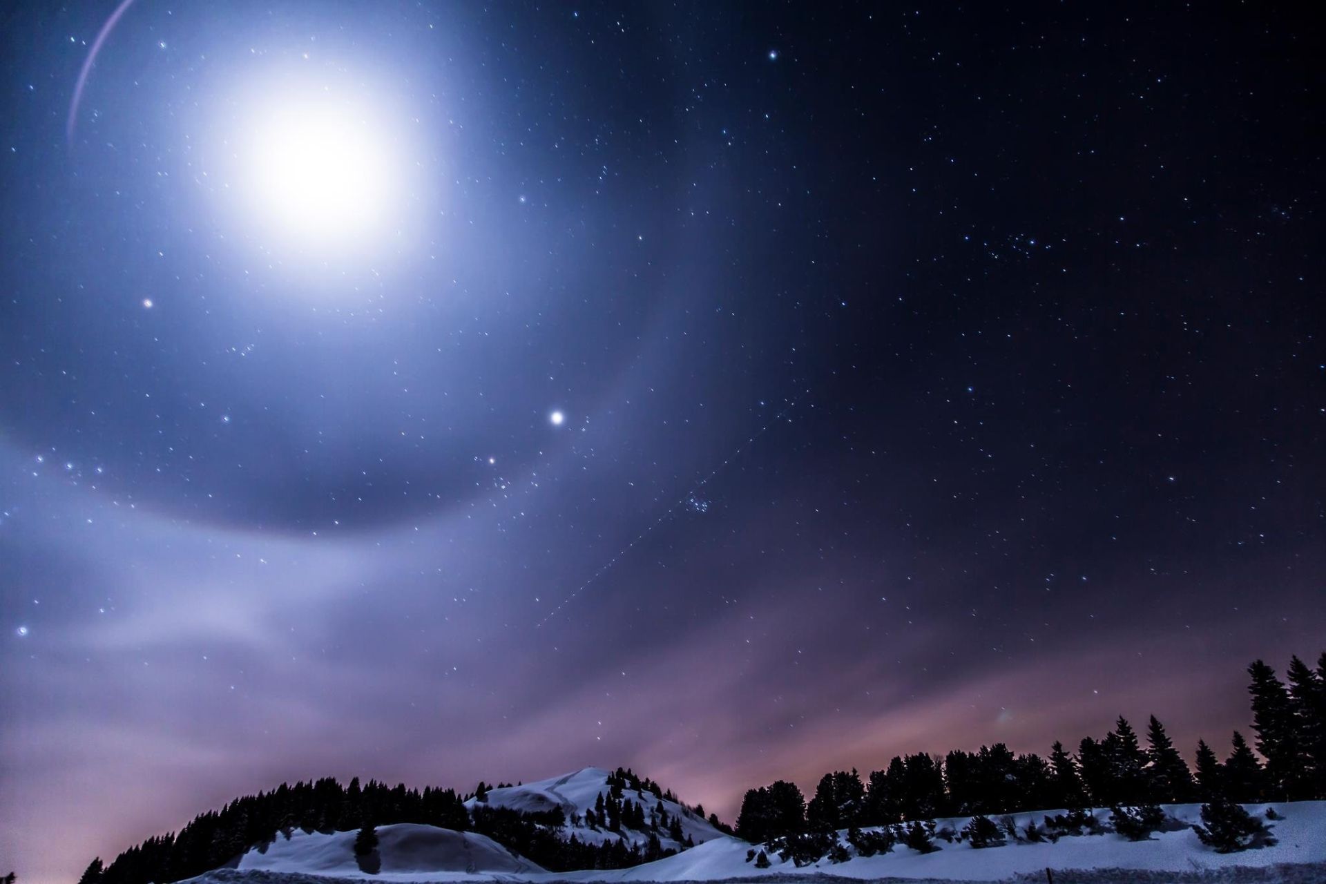 fond d'écran ciel nocturne hd,ciel,la nature,atmosphère,hiver,nuit