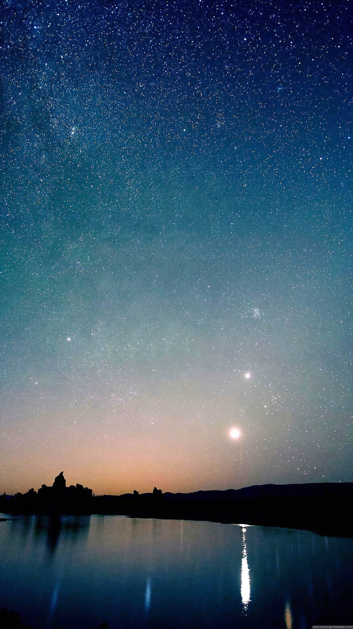 cielo notturno wallpaper hd,cielo,natura,blu,orizzonte,calma