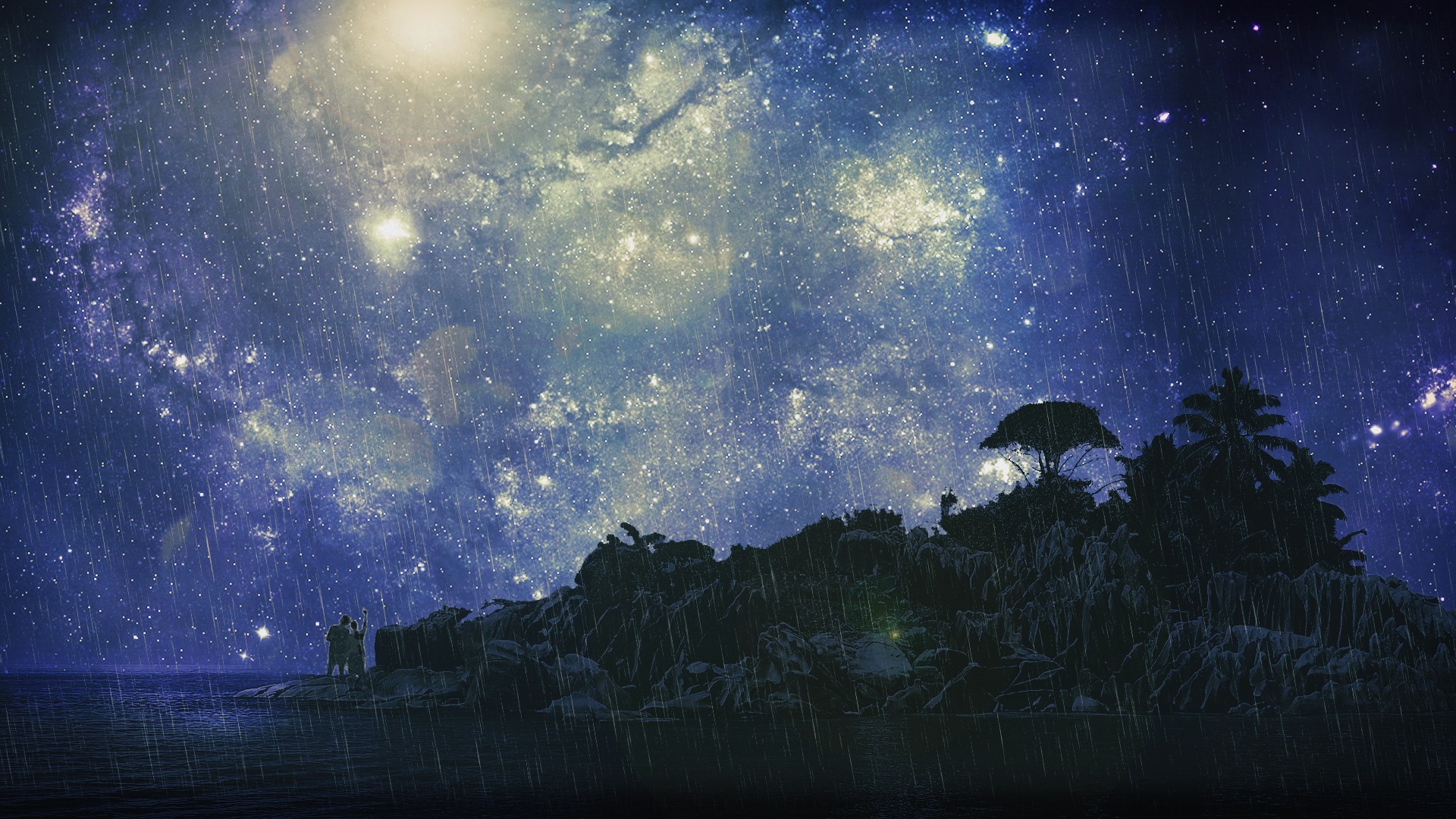 starry night wallpaper,sky,nature,atmosphere,light,atmospheric phenomenon