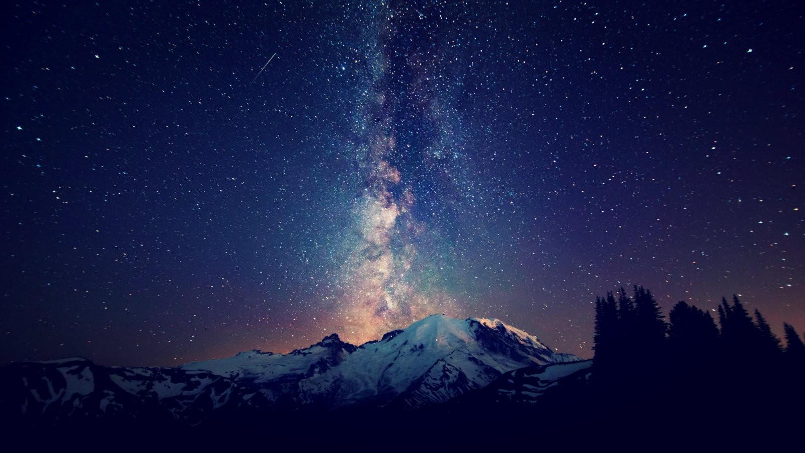 stars live wallpaper,sky,nature,mountainous landforms,mountain,atmosphere