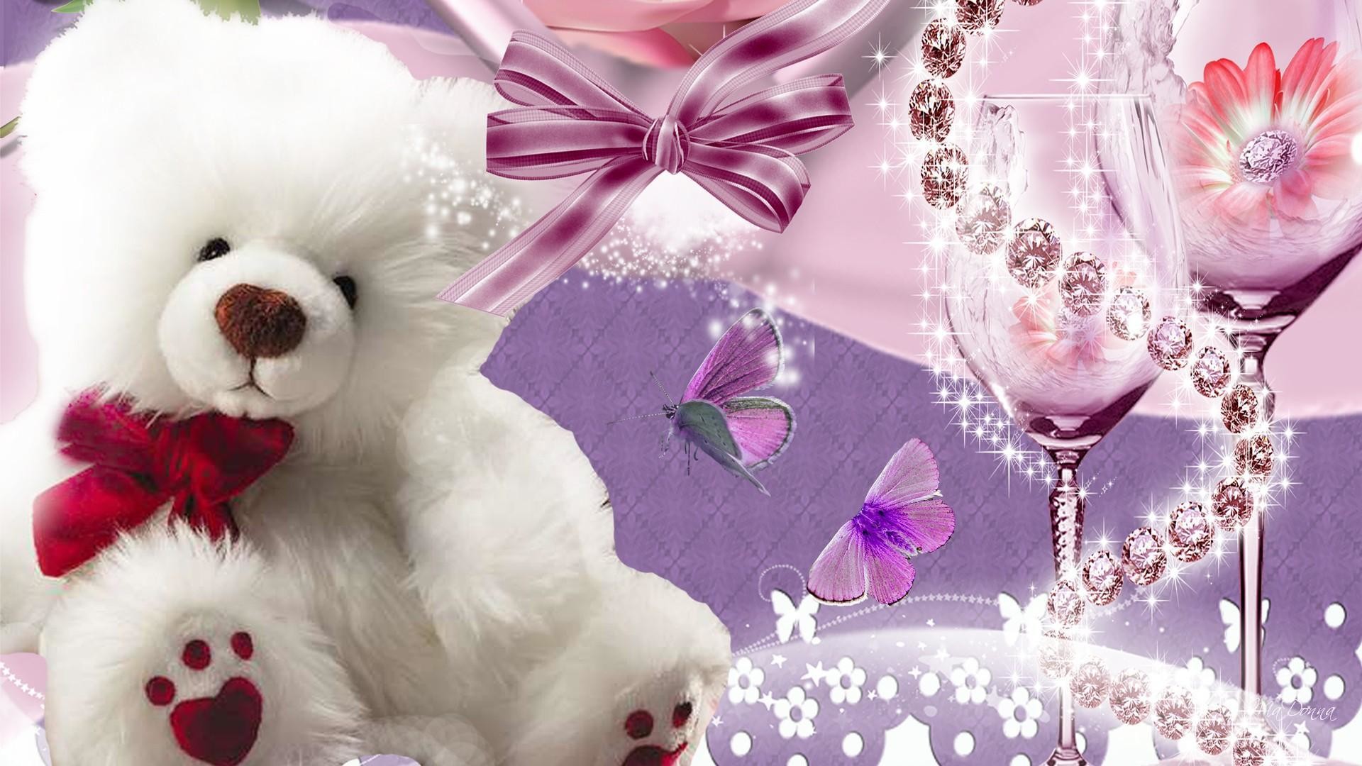 nice wallpapers for whatsapp,pink,teddy bear,stuffed toy,valentine's day,heart