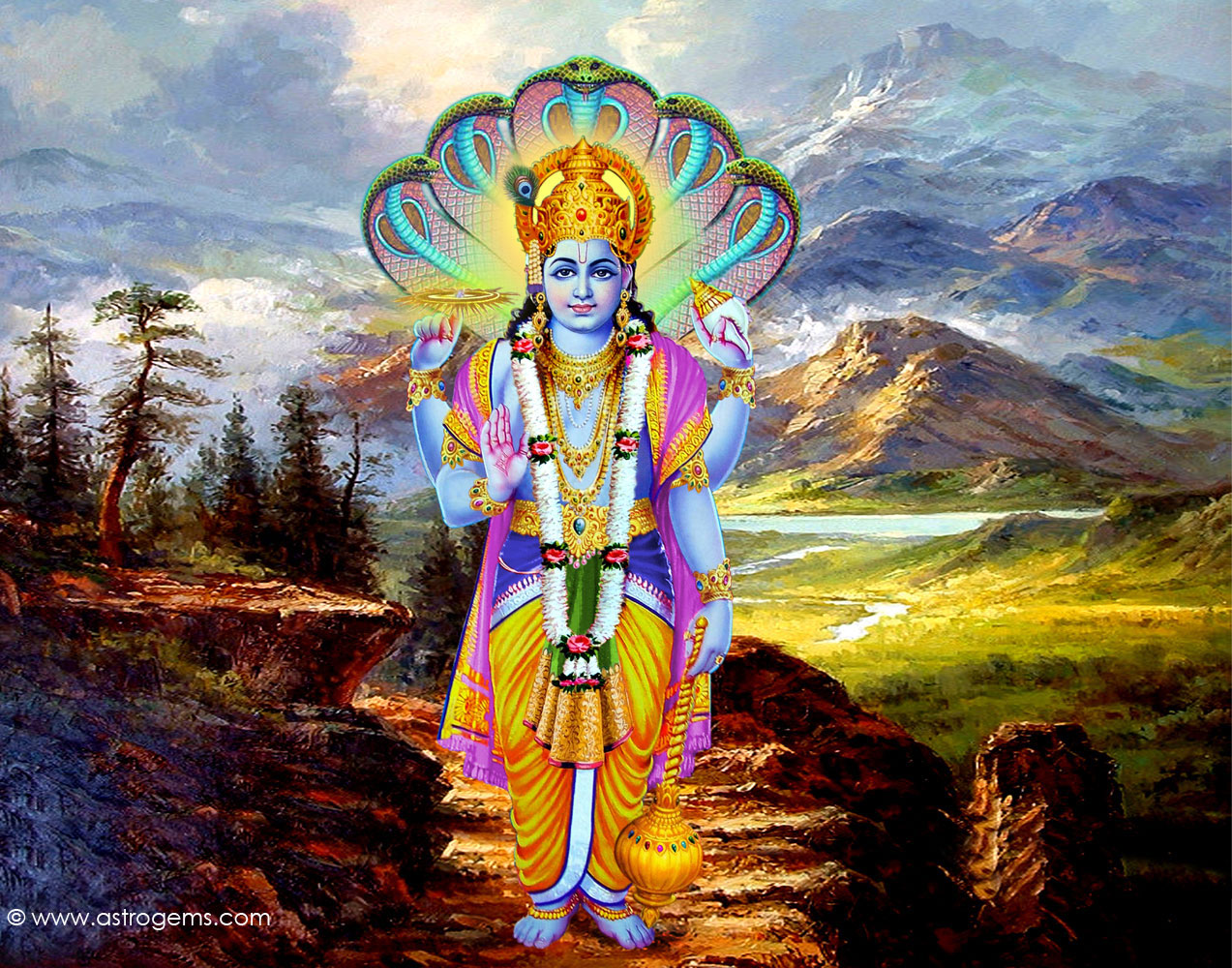 lord vishnu wallpapers,mythology,art,cg artwork,painting,fictional character