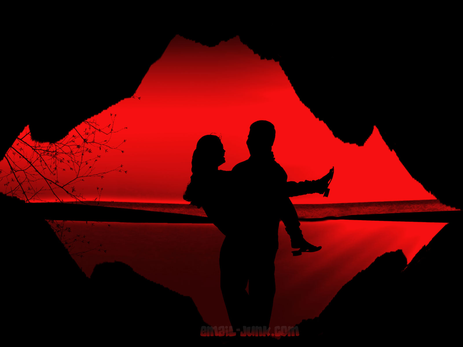 romantic love wallpapers,red,silhouette,photography,room,illustration
