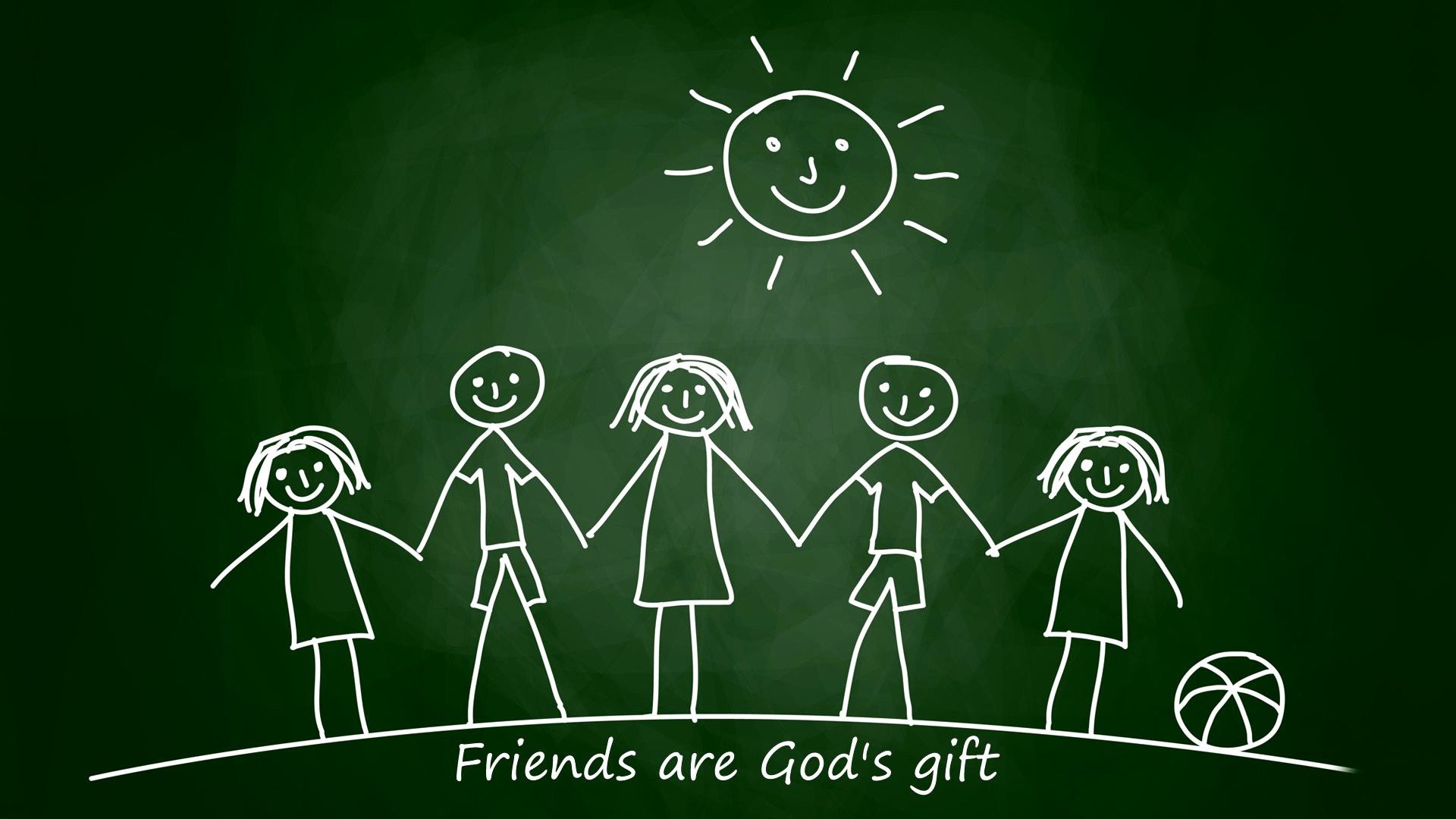 friends forever hd wallpapers,green,blackboard,illustration,font,drawing