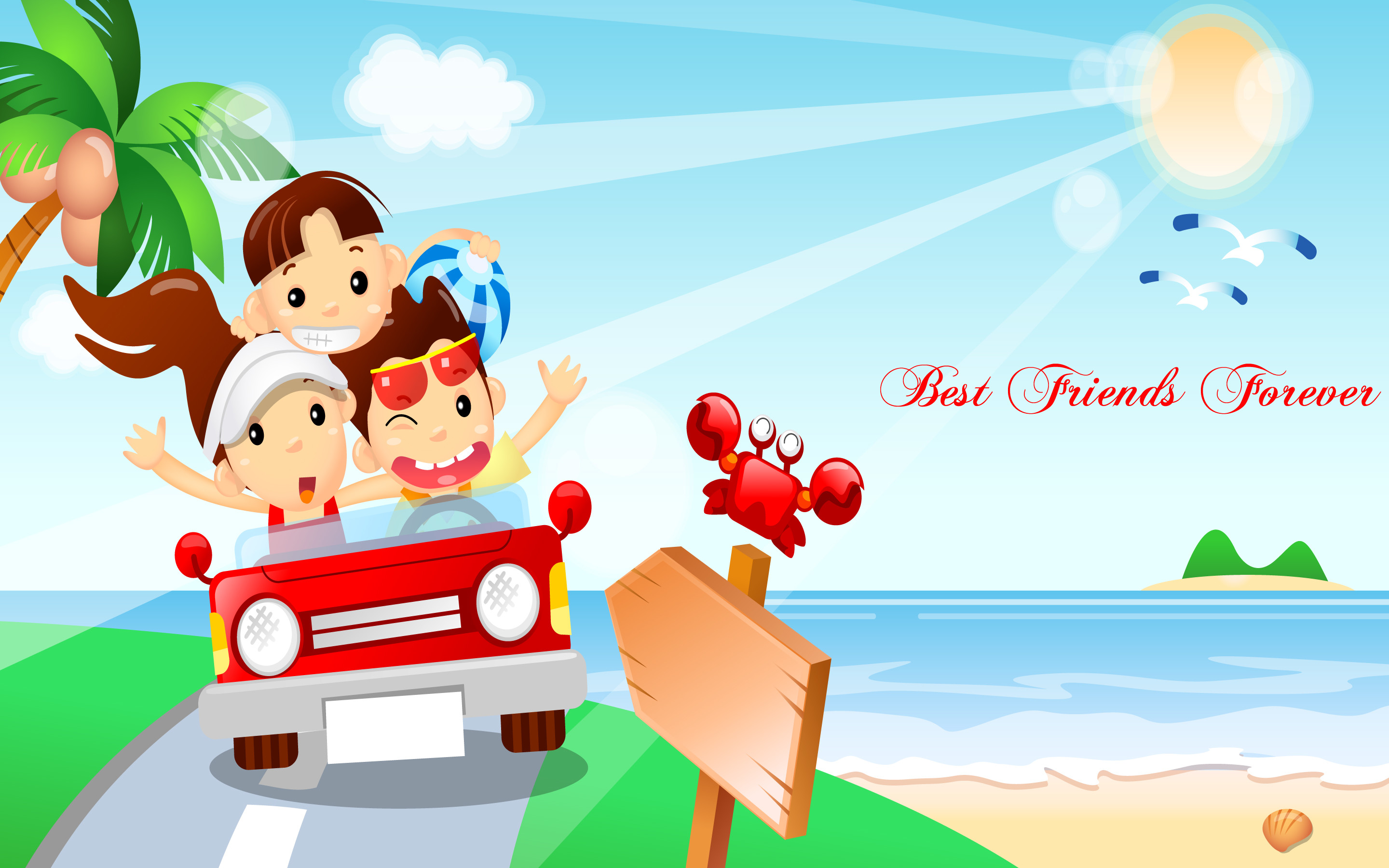 friends forever hd wallpapers,cartoon,animated cartoon,mode of transport,illustration,fun