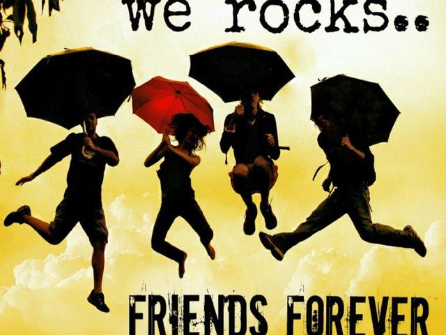 amigos para siempre fondos de pantalla hd,paraguas,fuente,contento,corriendo