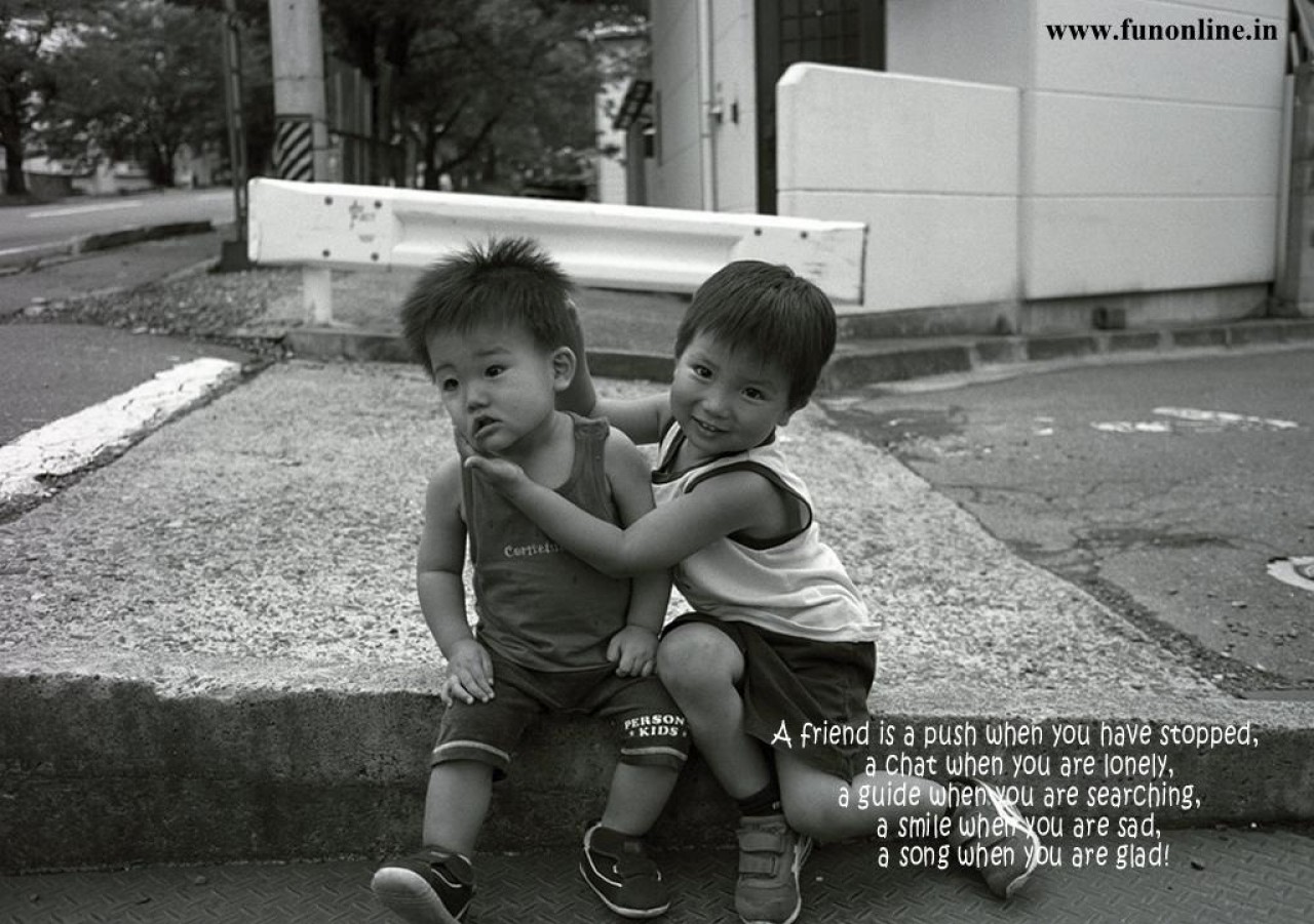 cute friendship wallpapers images,child,photograph,black and white,people,snapshot