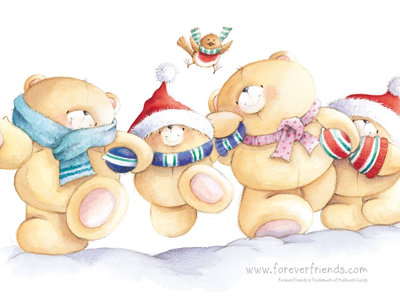 friends forever wallpaper,cartoon,clip art,teddy bear,illustration,toy