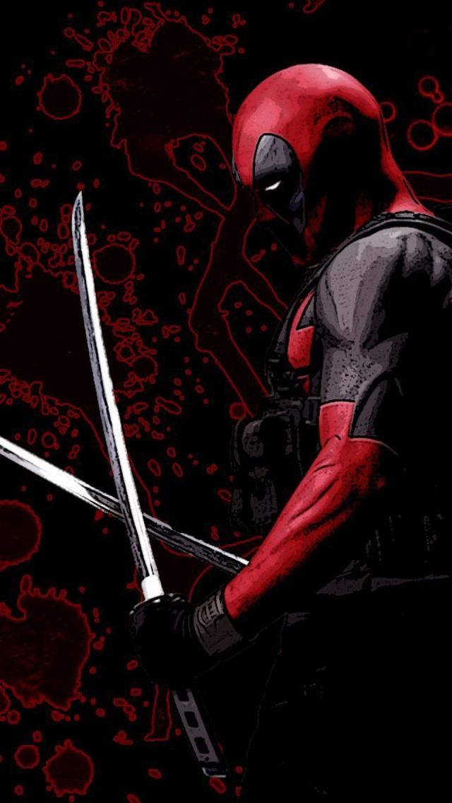 deadpool iphone wallpaper,fictional character,superhero,supervillain,illustration,daredevil