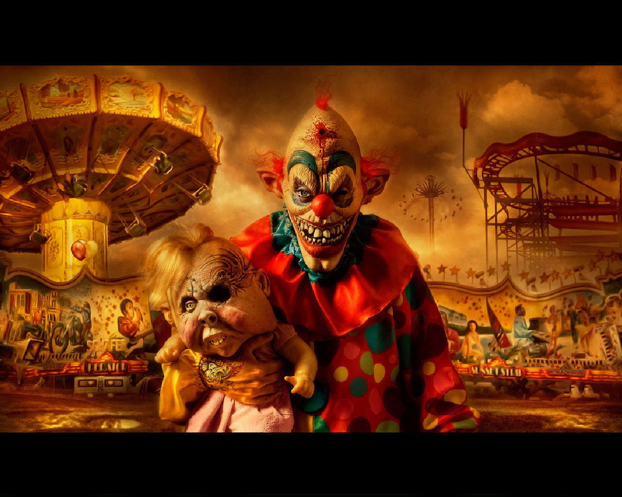 it clown wallpaper,movie,clown,art,fun,fiction