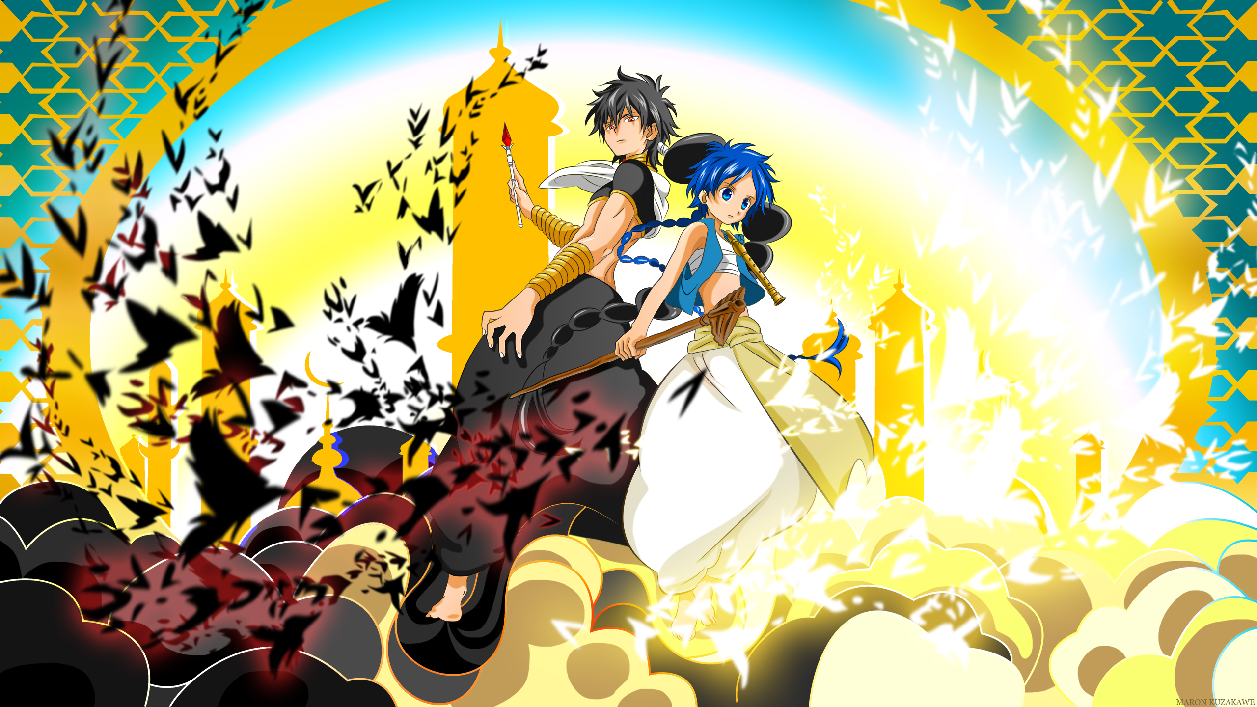 magi wallpaper,anime,dibujos animados,ilustración,personaje de ficción,cg artwork