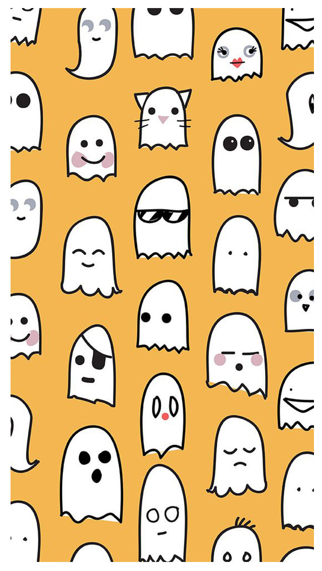 fond d'écran mignon halloween,blanc,tête,texte,jaune,ligne