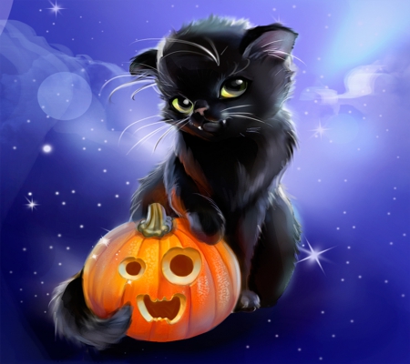 cute halloween wallpaper,cat,black cat,trick or treat,felidae,small to medium sized cats