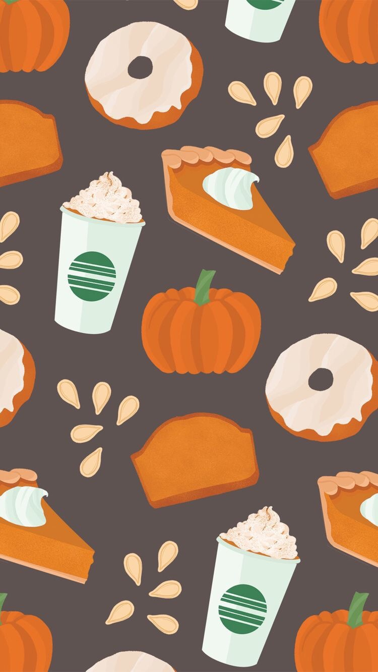 cute halloween wallpaper,orange,pumpkin,pattern,candy corn,vegetarian food