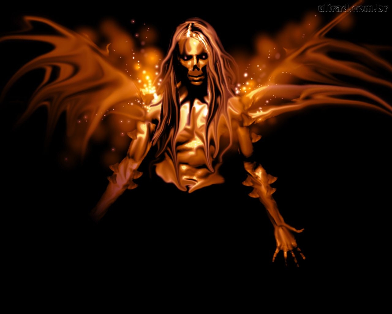 horror wallpaper 3d,cg artwork,darkness,demon,fictional character,illustration