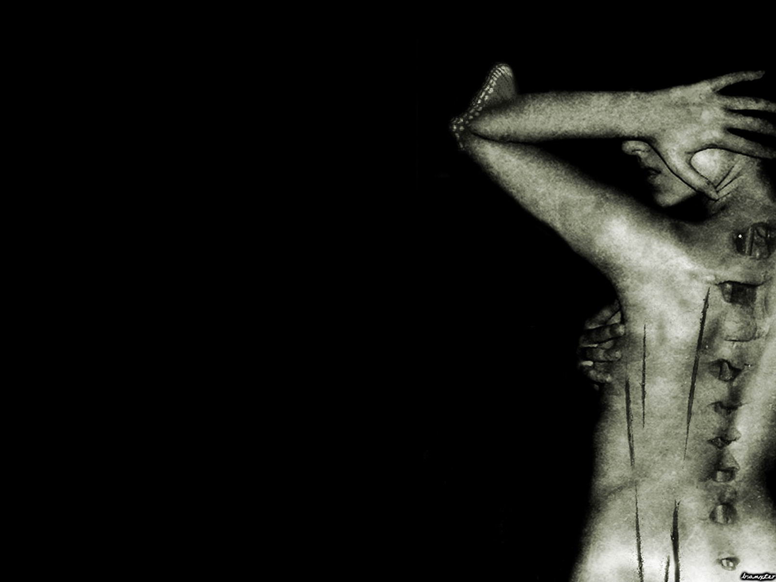 horror wallpaper 3d,black,black and white,arm,monochrome photography,hand