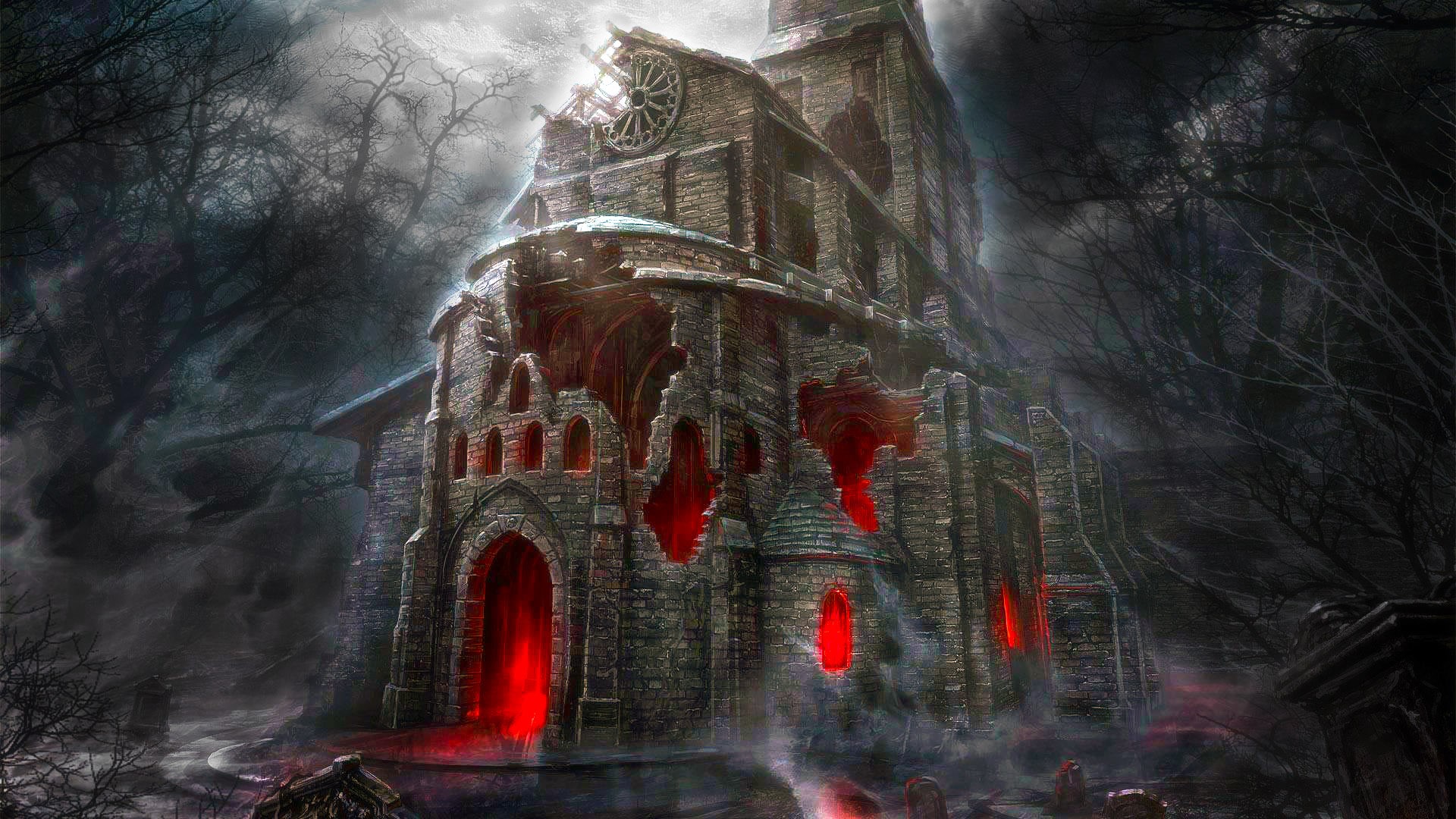carta da parati horror 3d,gioco di avventura e azione,buio,rovine,cg artwork,giochi