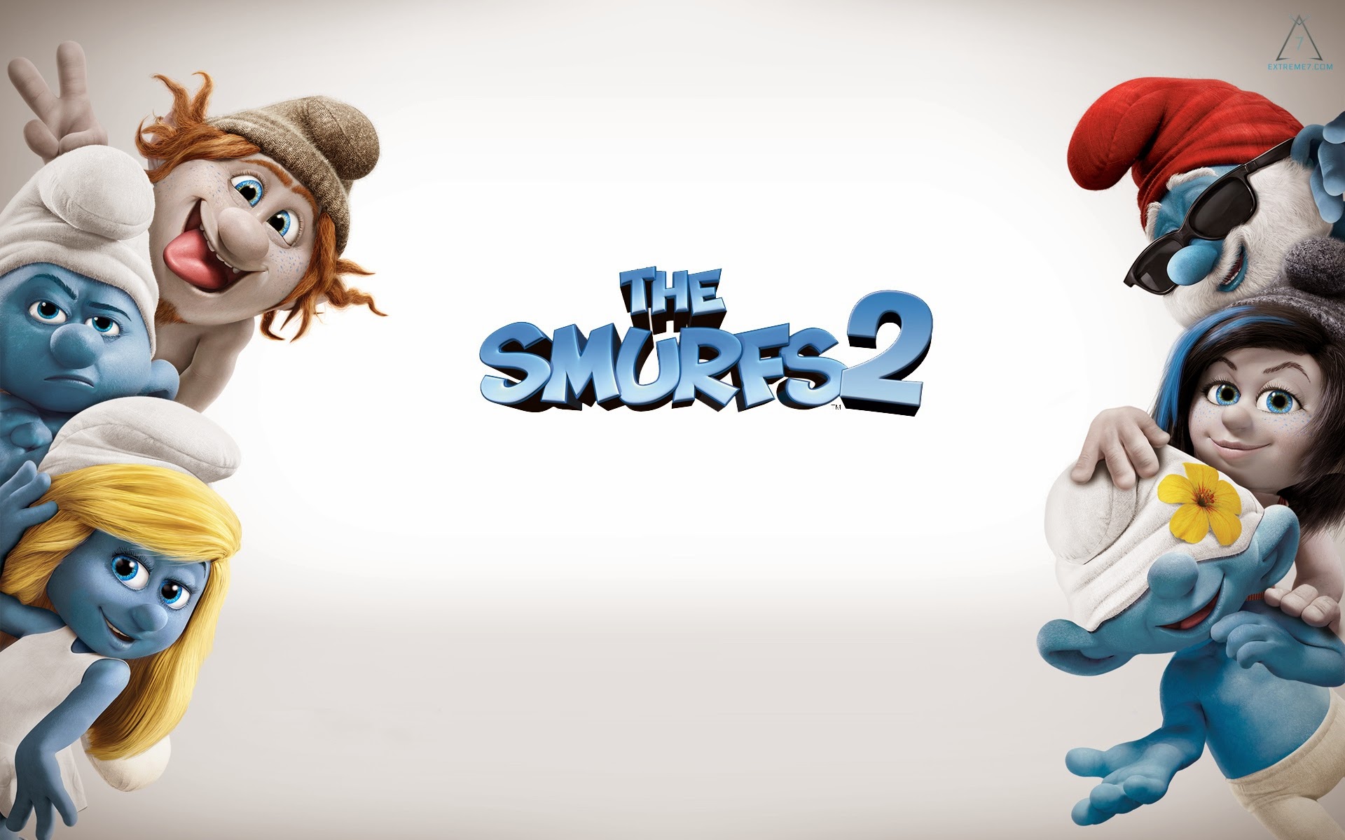 smurfs wallpaper,cartoon,animated cartoon,animation,games,illustration