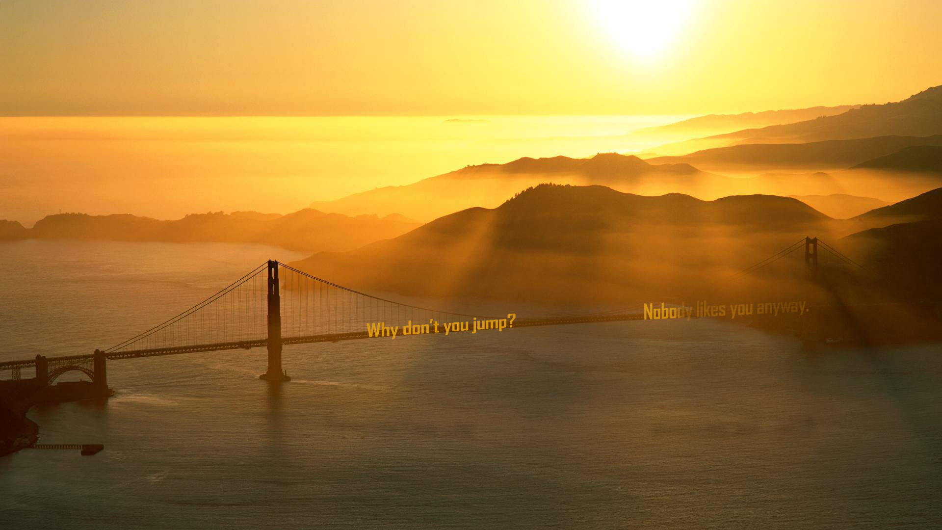 offensive wallpapers,sky,nature,atmospheric phenomenon,bridge,morning