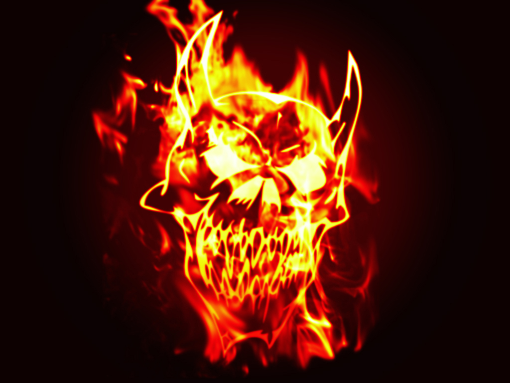 papier peint crâne de feu,flamme,chaleur,feu,orange,art