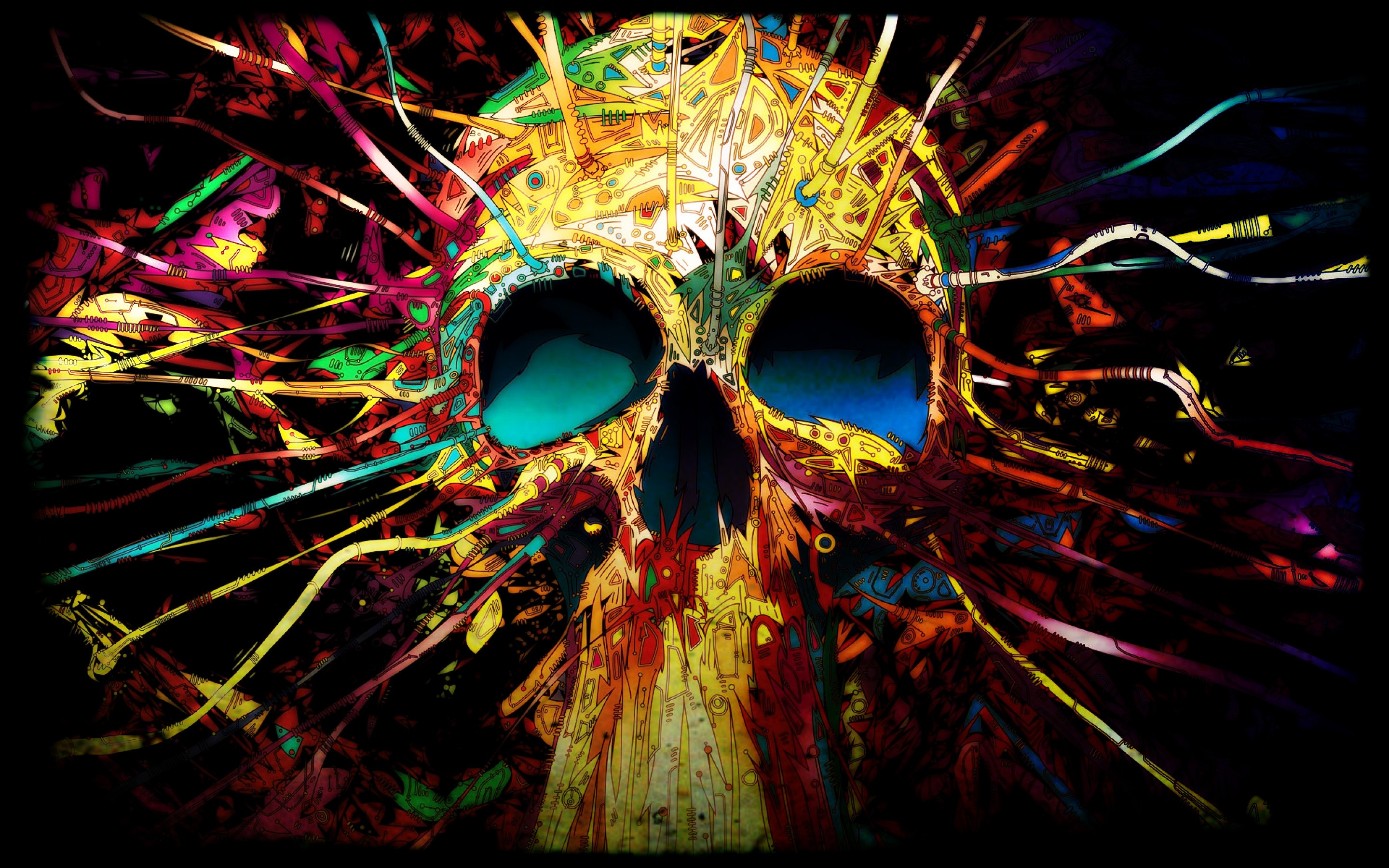 cool skull wallpapers,psychedelic art,fractal art,eyewear,graphic design,art