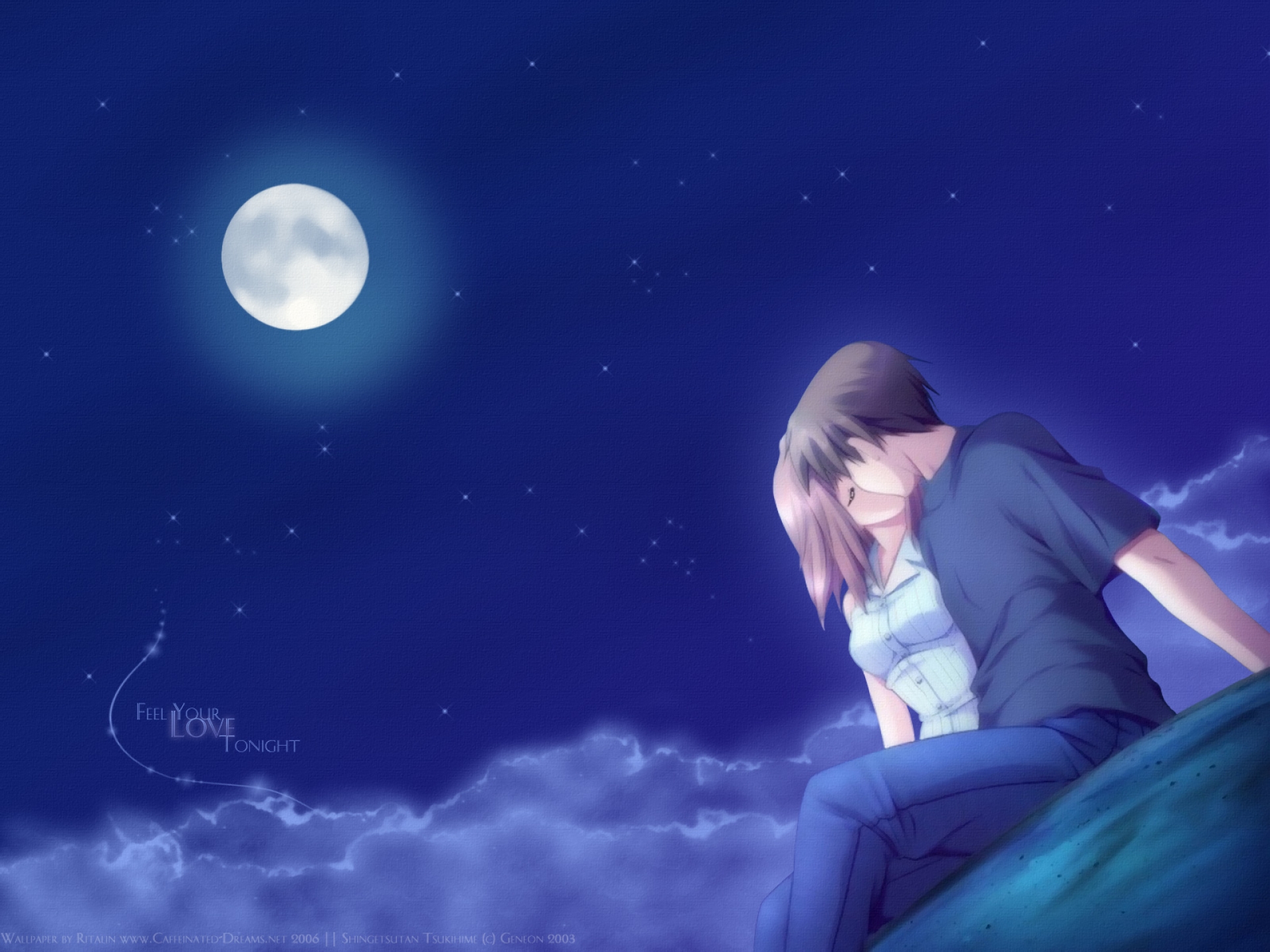 love animation wallpaper,sky,moonlight,light,moon,atmosphere
