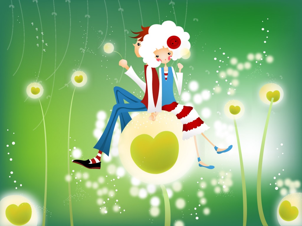 liebe animation wallpaper,karikatur,illustration,erfundener charakter,grafikdesign,kunst