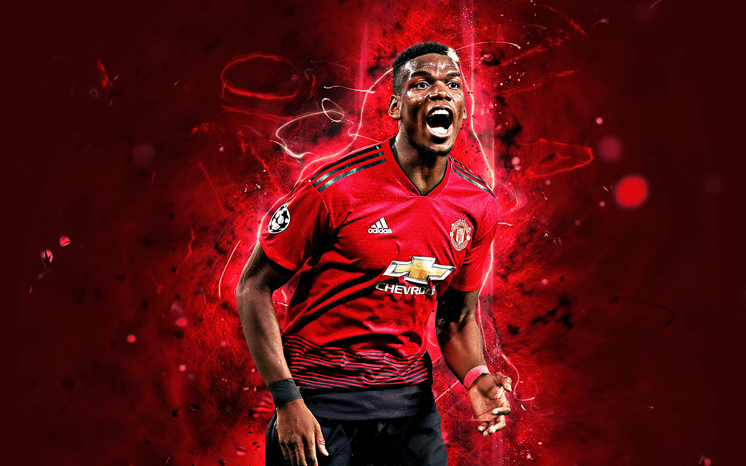 paul pogba wallpaper,red,football player,performance,fictional character,illustration