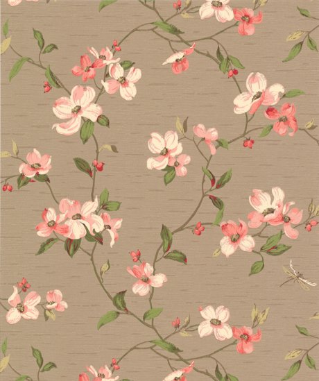 papel pintado de flores vintage,rosado,florecer,flor,flor de cerezo,planta