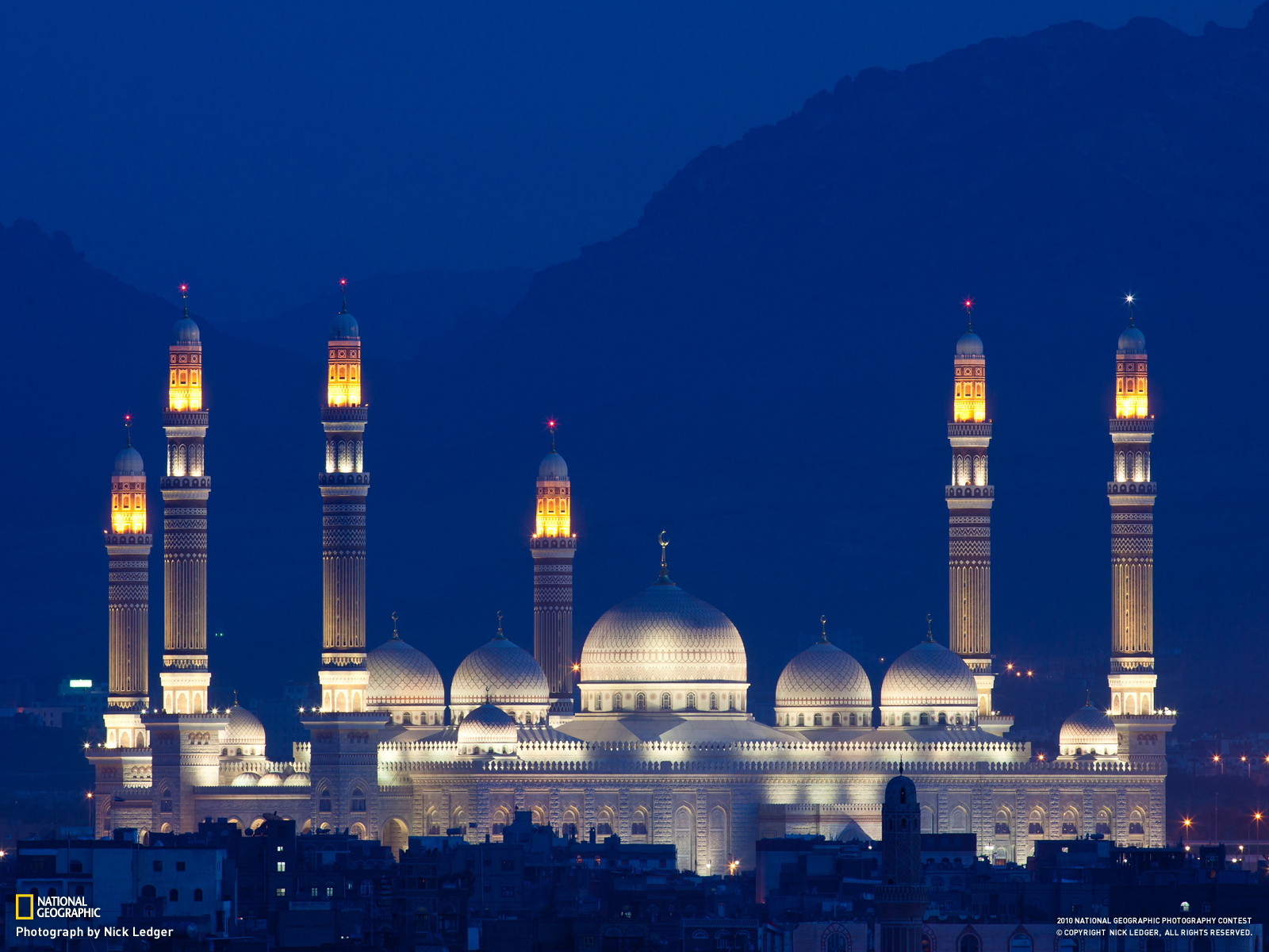 mosque wallpaper,landmark,mosque,building,night,place of worship