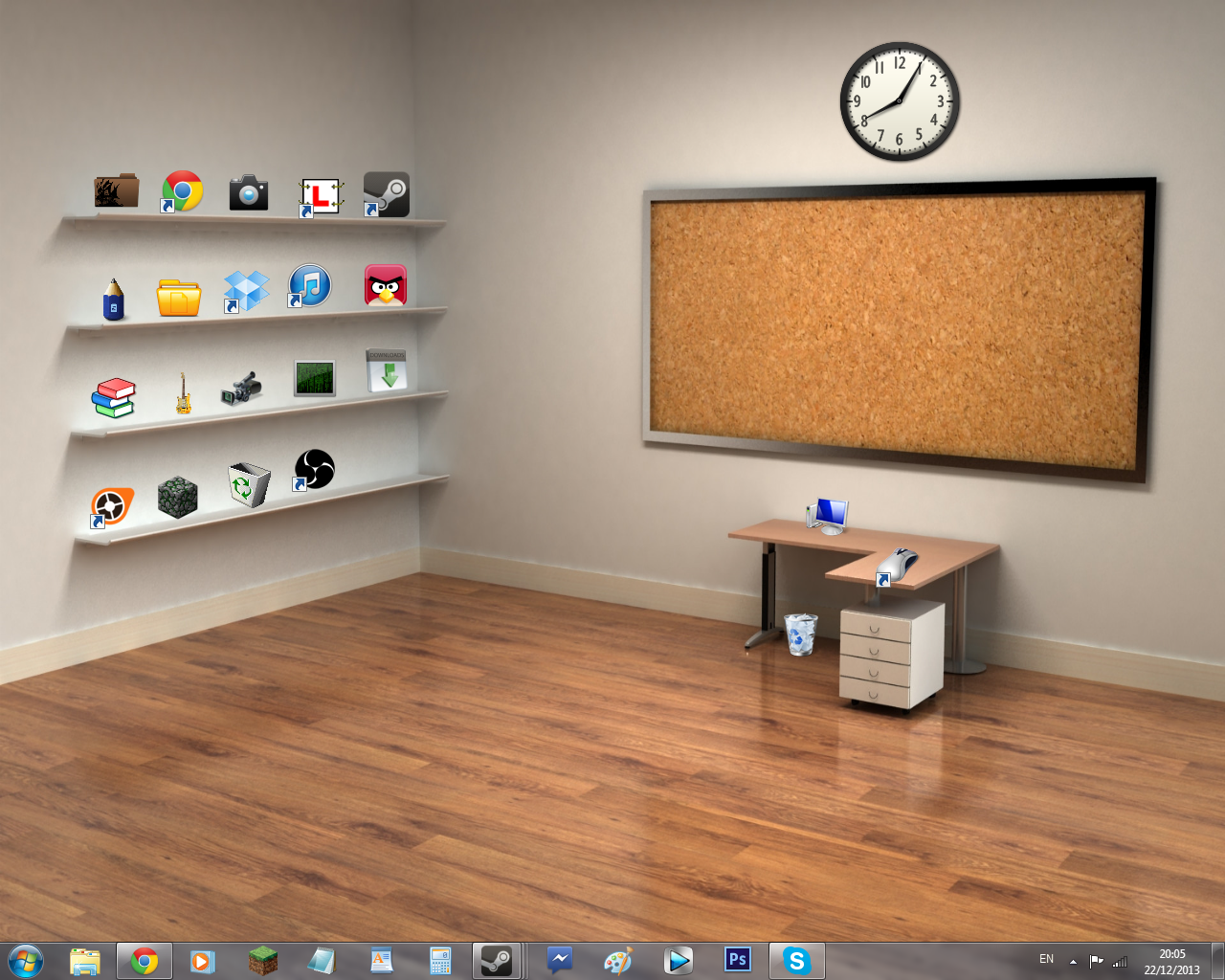 office desktop wallpaper,room,shelf,floor,laminate flooring,wall